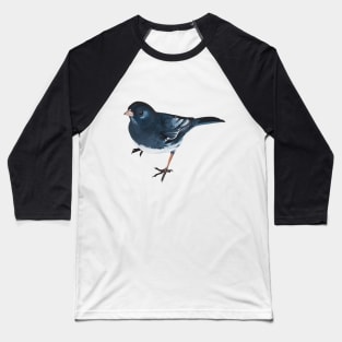 Dark-eyed Junco - bird painting (no background) Baseball T-Shirt